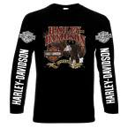 Harley Davidson, 4, men's long sleeve t-shirt, 100% cotton, S to 5XL
